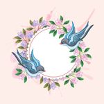 花环 花卉 青鸟