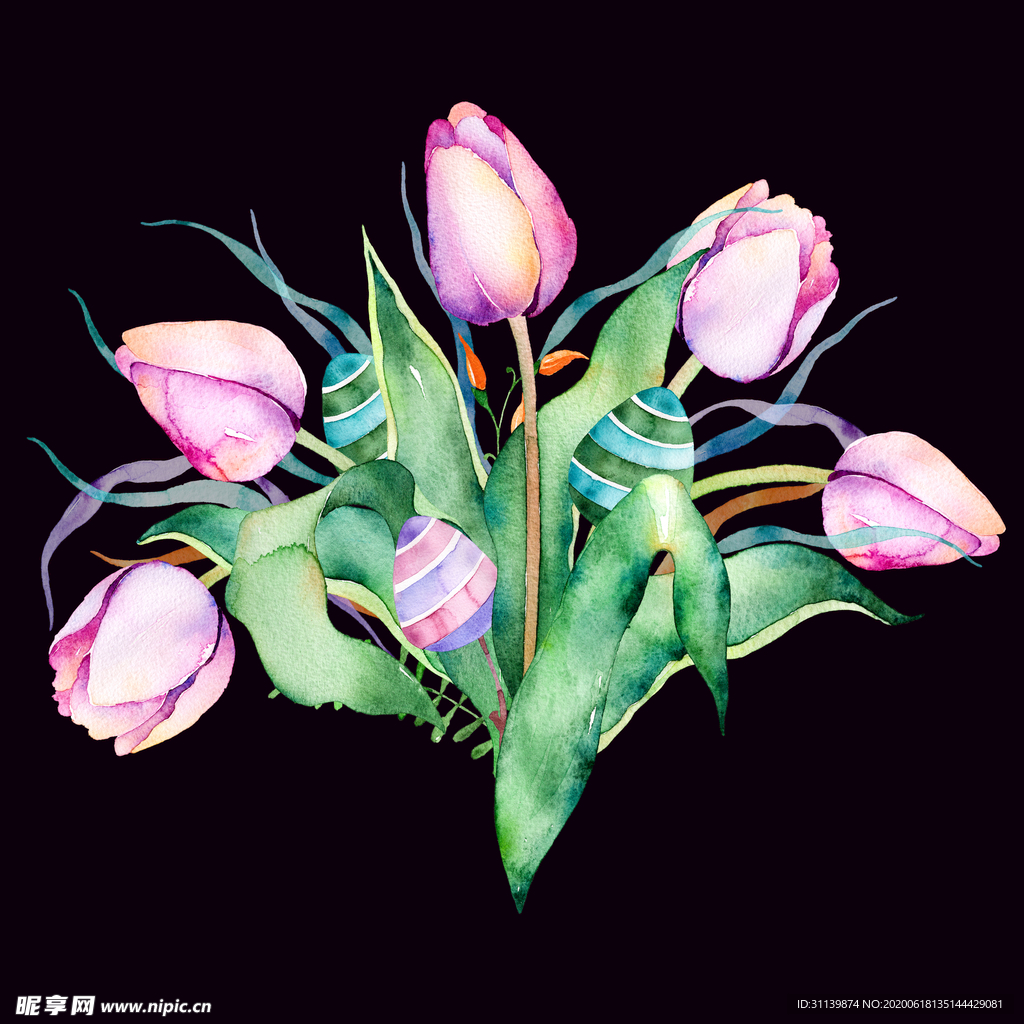手绘花
