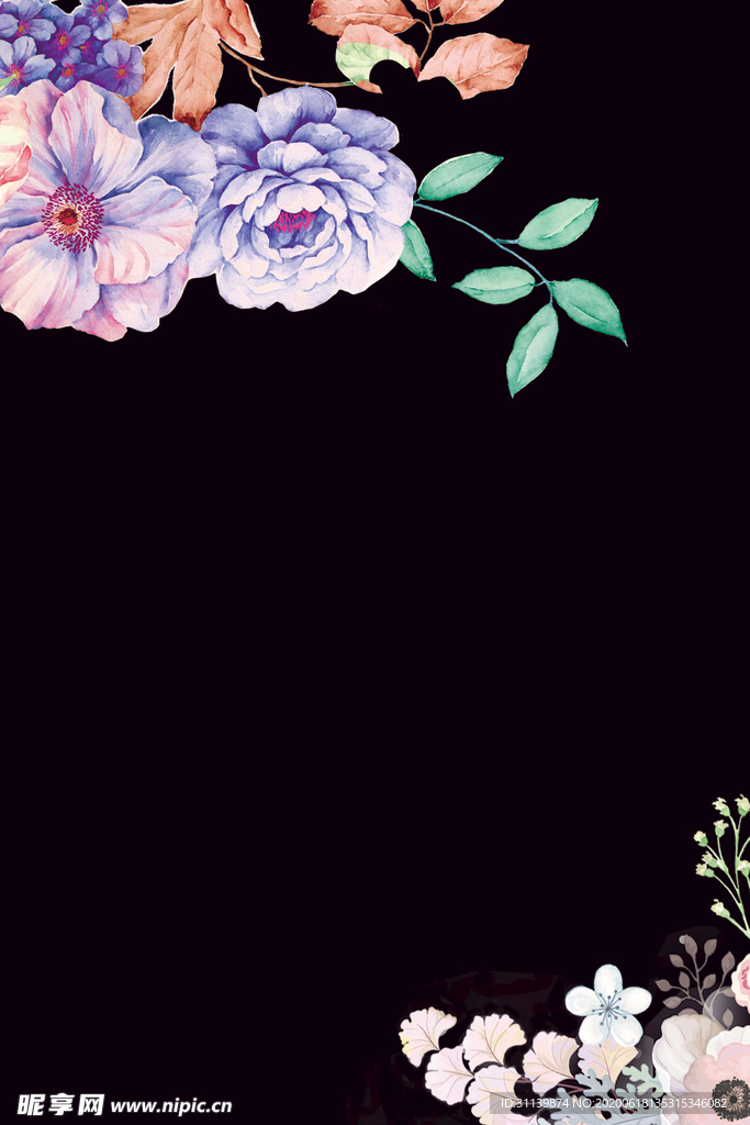 手绘花