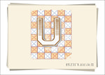 U 复古字母设计