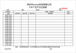 生产日记录表