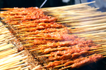 夜市烧烤美食烤串拼盘