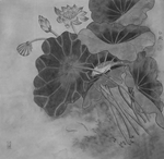 黑白工笔画