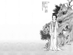 黑白工笔画