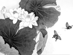 黑白工笔画