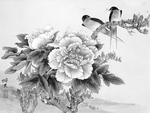 黑白工笔画