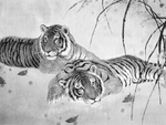 黑白工笔画