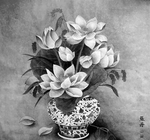 黑白工笔画