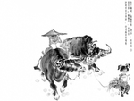 黑白工笔画
