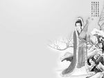 黑白工笔画