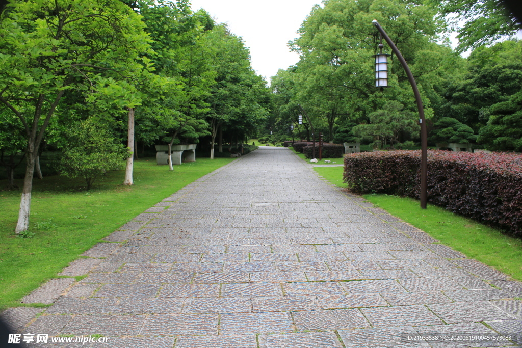 公园 草地 道路花卉 花境造型