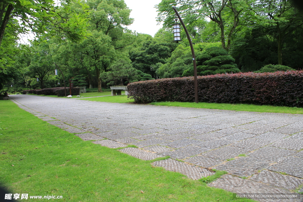 公园 草地 道路花卉 花境造型