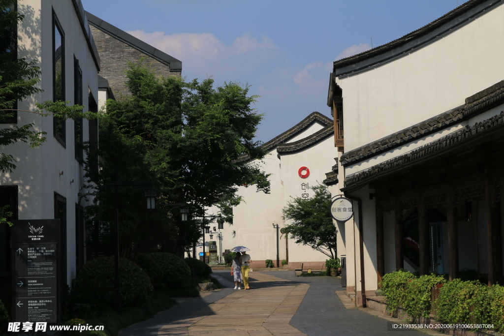 古建街道 徽派建筑 古镇街道