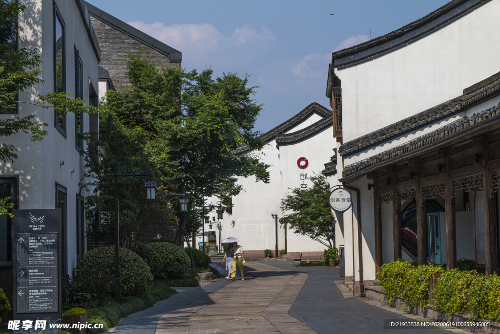 古建街道 徽派建筑 古镇街道