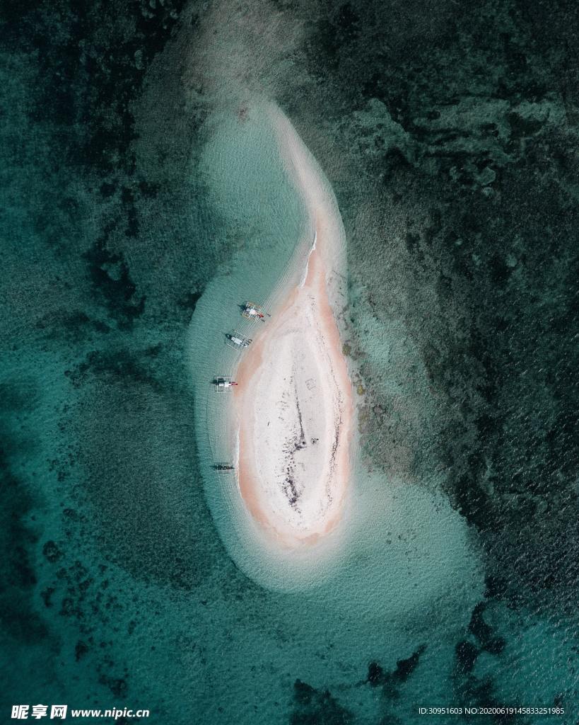 俯视海滩