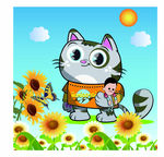 卡通小猫