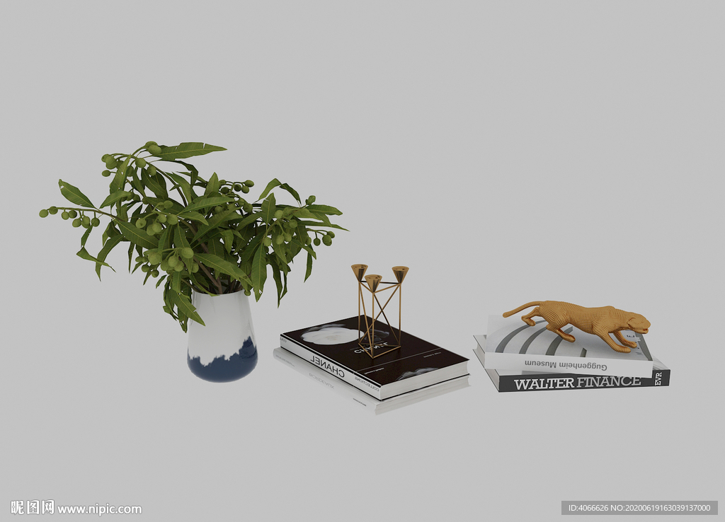 植物书本3d模型