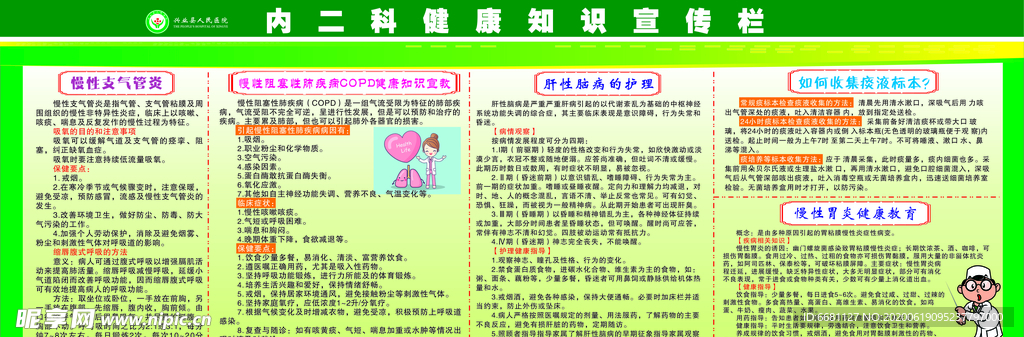 内二科健康知识宣传栏