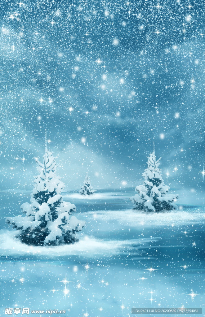 雪花背景底图