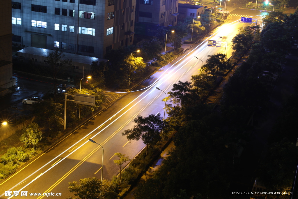 夜晚城市街道