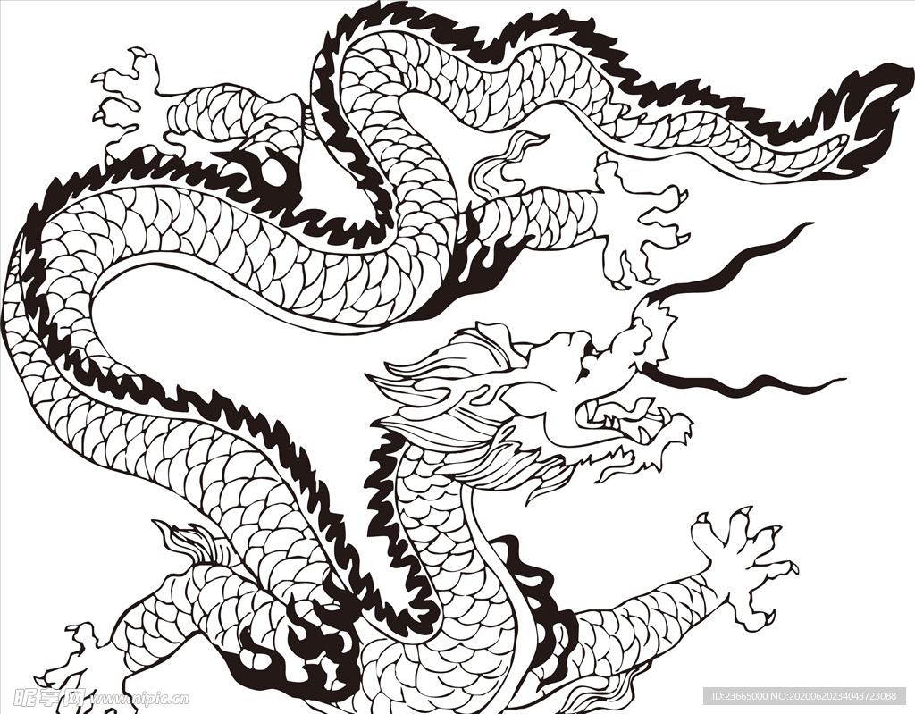 矢量龙中国龙