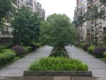 小区建筑绿化风景图