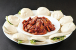 烧饼热酱驴肉