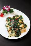 煎豆腐炒韭菜