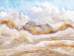 意境山水背景墙