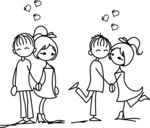 线条情侣