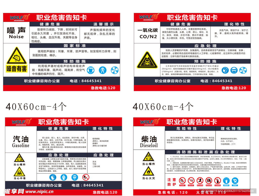 职业危害告知卡
