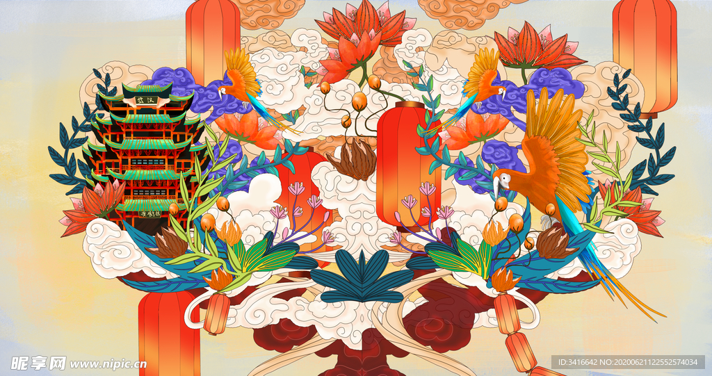 喜鹊插画