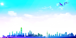 蓝色背景