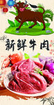 牛肉展板