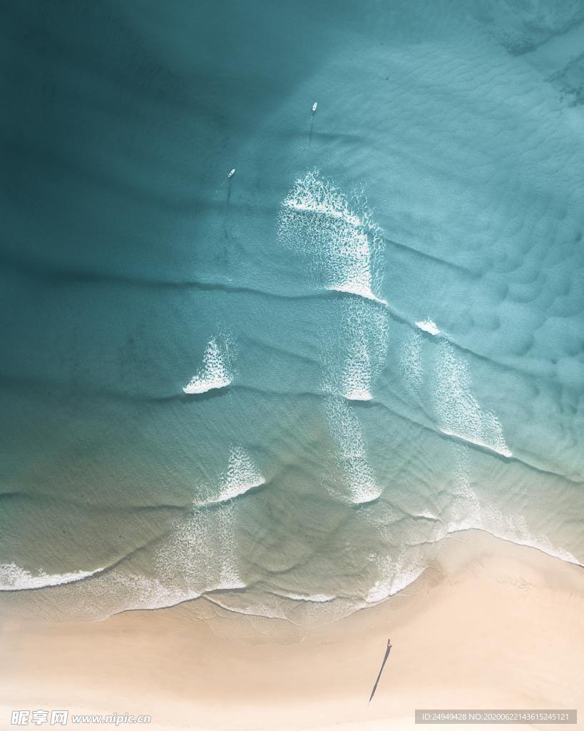 海滩鸟瞰