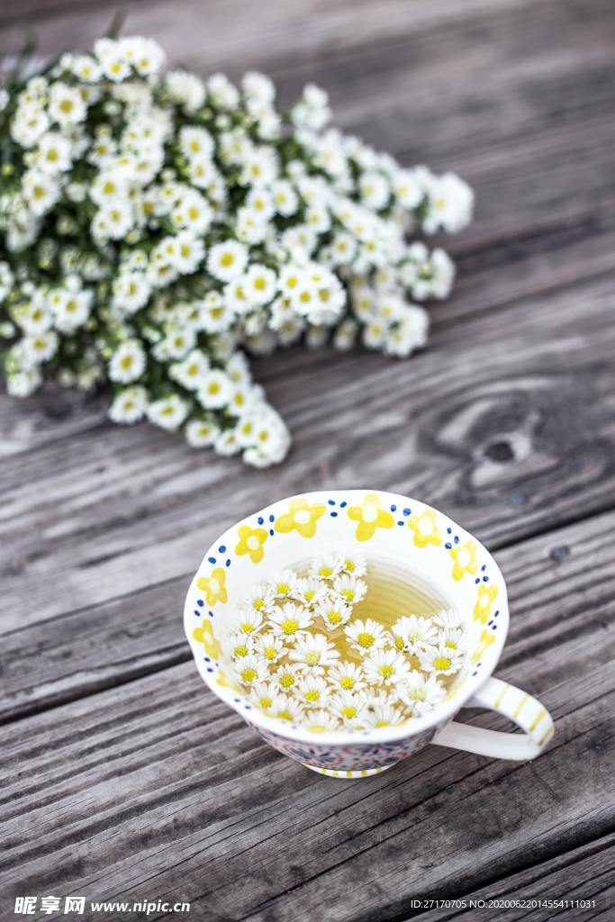 菊花清茶夏日清凉下火