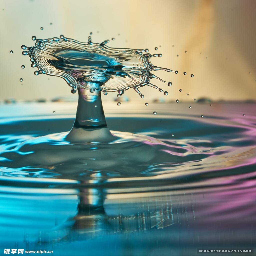 溅起的水花