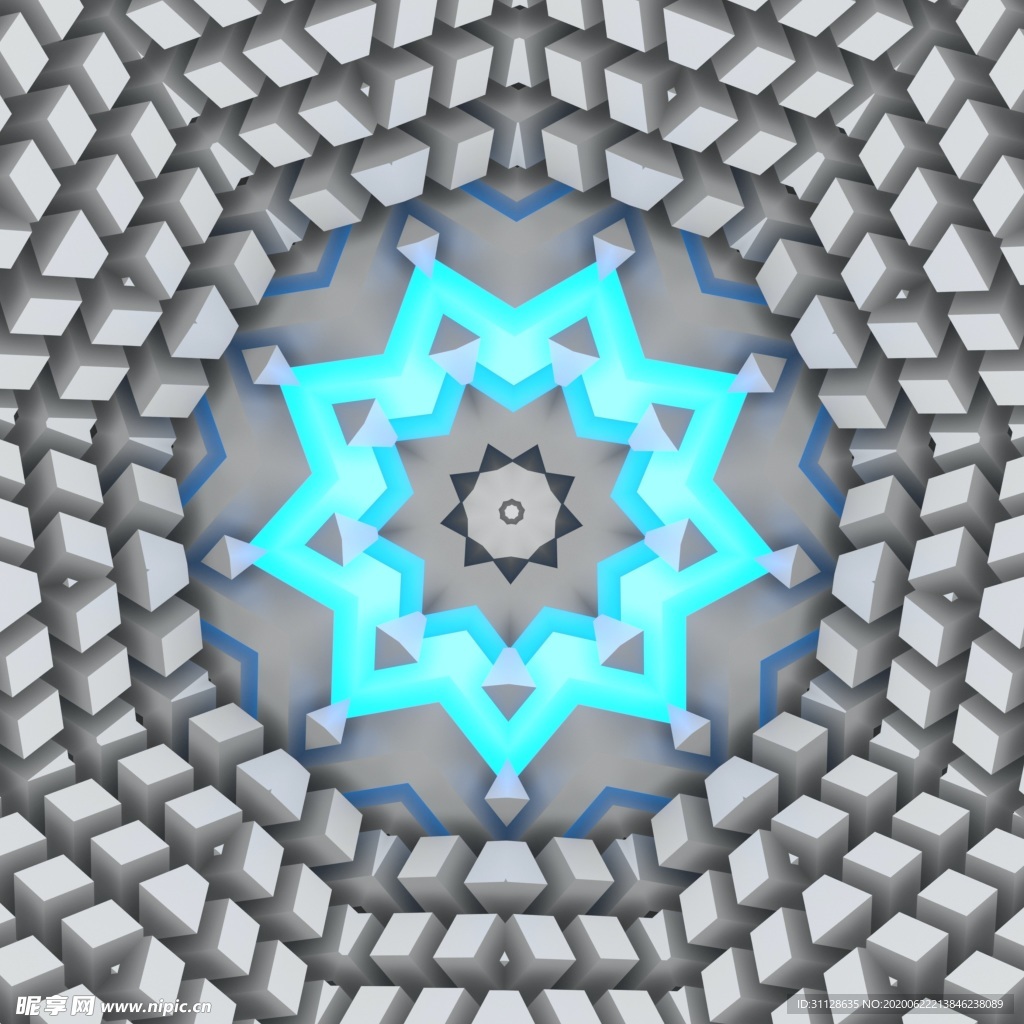 几何 3D 方块