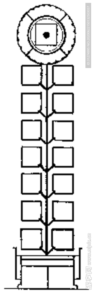 镂空花图案