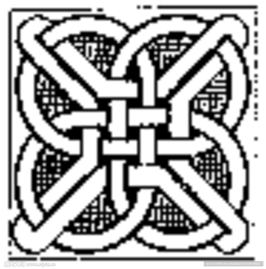 镂空花图案