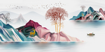 抽象山水画