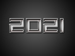 金属玻璃字 数字