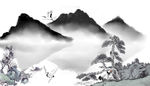 水墨山水背景