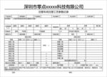 工艺参数记录
