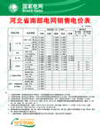 电网销售电价表