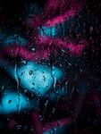 夜色 灯光 雨滴 光影 玻璃窗