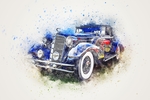 插画车
