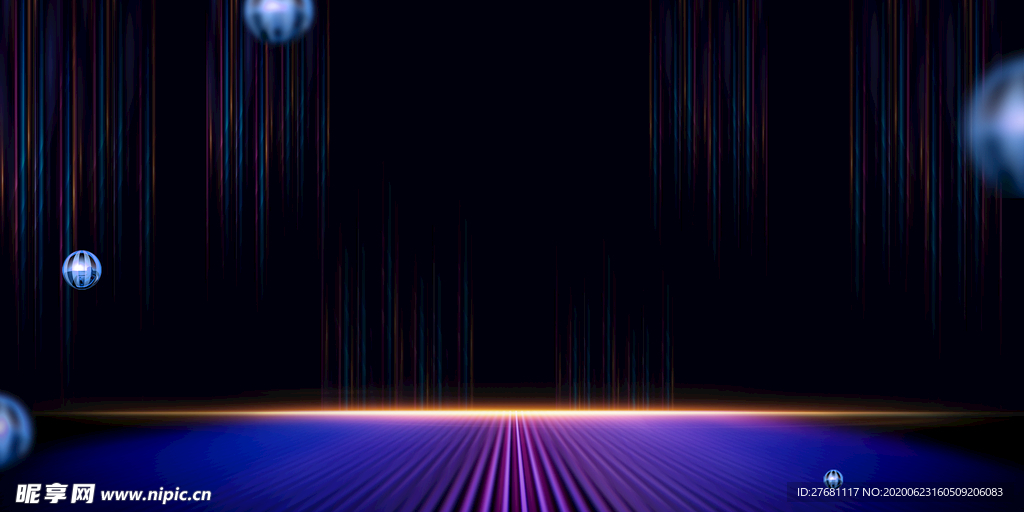 黑色背景