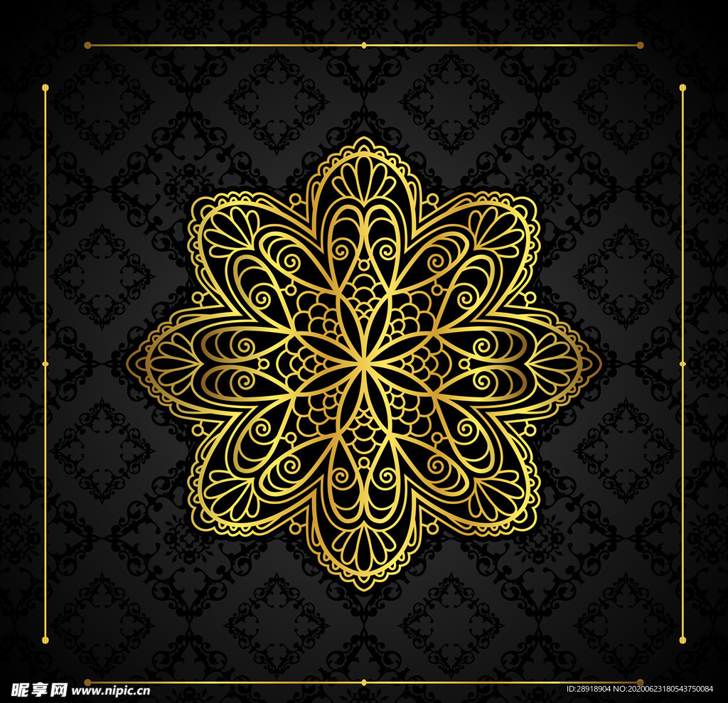 欧式花纹