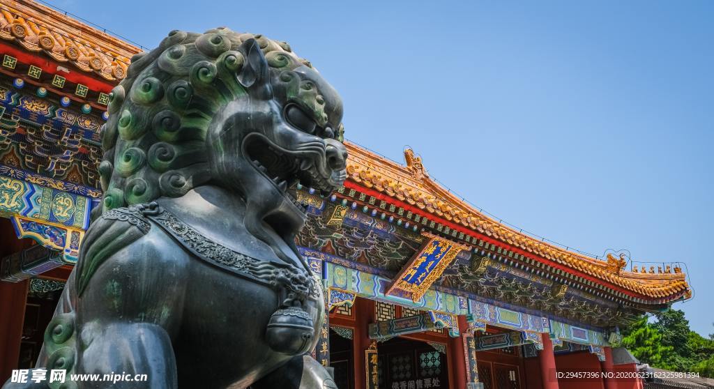 北京故宫狮子图